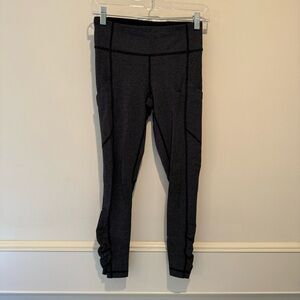 Gray and Black Lululemon Leggings